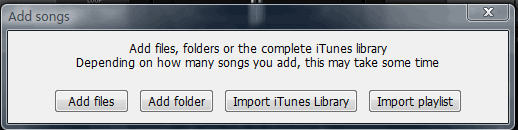 add files / songs